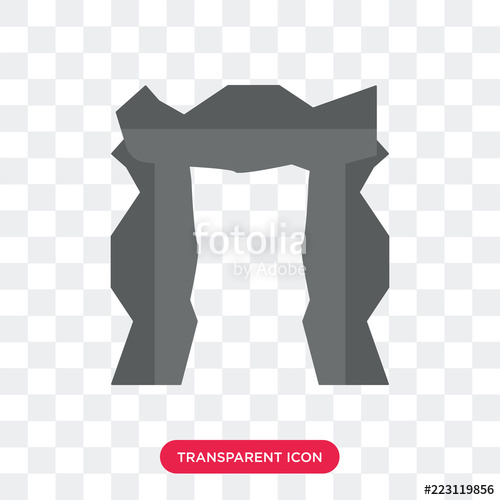 500x500 Stonehenge Vector Icon Isolated On Transparent Background
