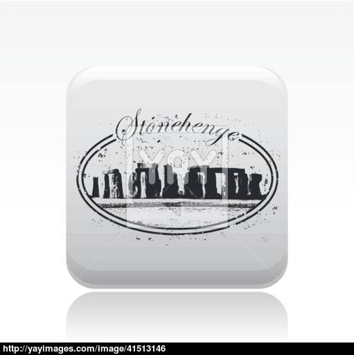 511x512 Vector Illustration Of Grunge Isolated Stonehenge Stamp Vector