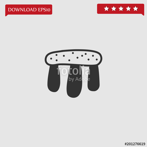 500x500 Stonehenge Vector Icon Stock Image And Royalty Free Vector Files