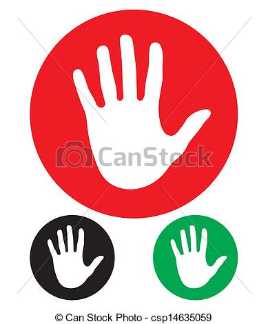 389x470 Stop Hand Sign .