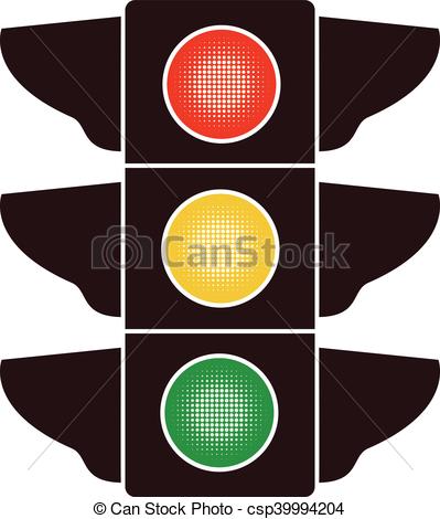 399x470 Vector Icon Of Traffic Light.