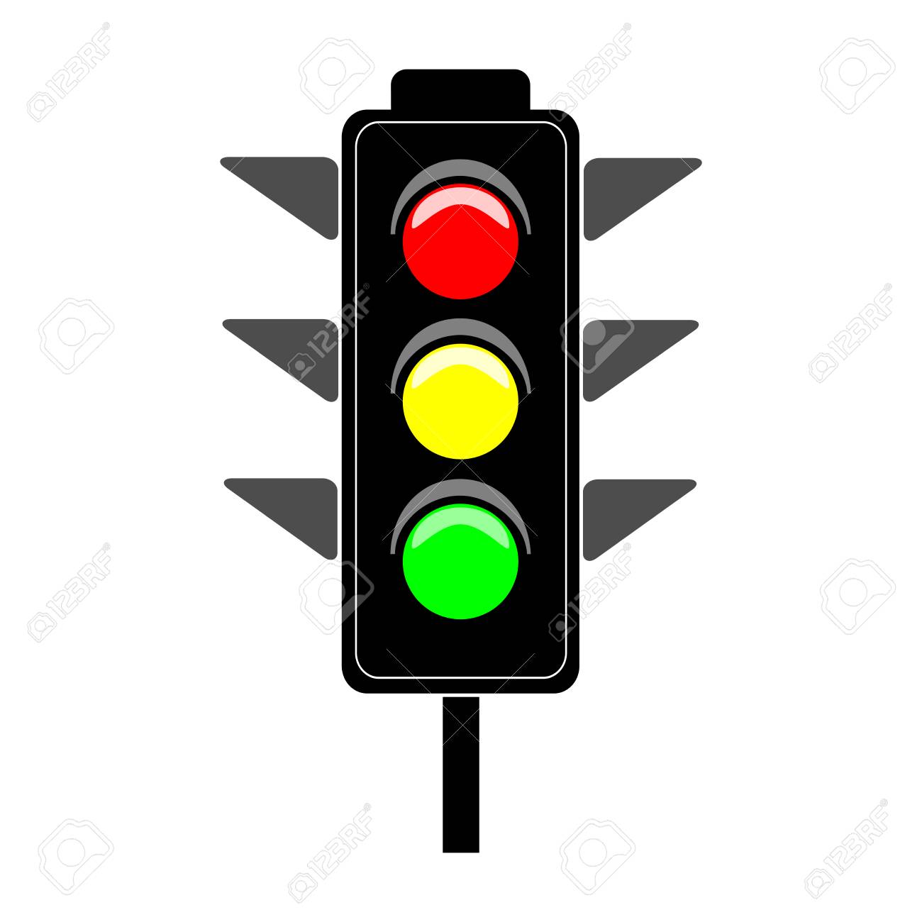 1300x1300 Symbol Traffic Light Vector Download