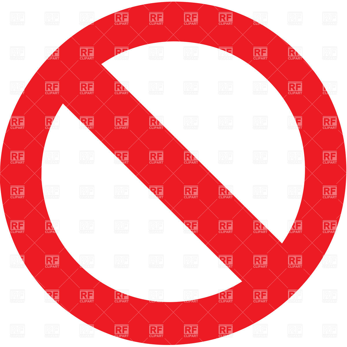 1200x1200 Prohibitory (Stop) Sign Vector Image Vector Artwork Of Signs