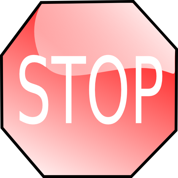 600x599 Stop Sign Clip Art Free Vector 4vector