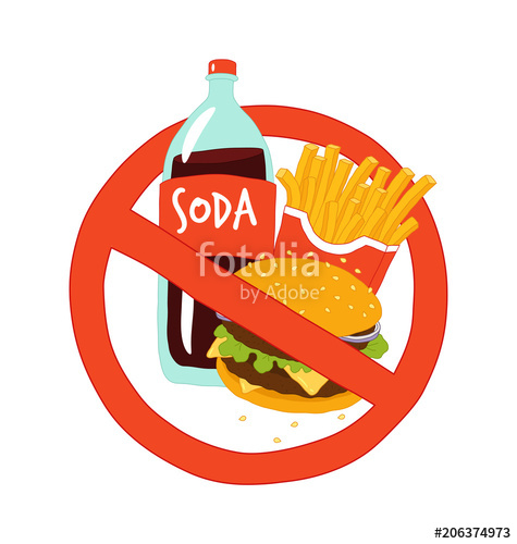 475x500 Fast Food Stop Sign. Vector Illustration. Stock Image And Royalty