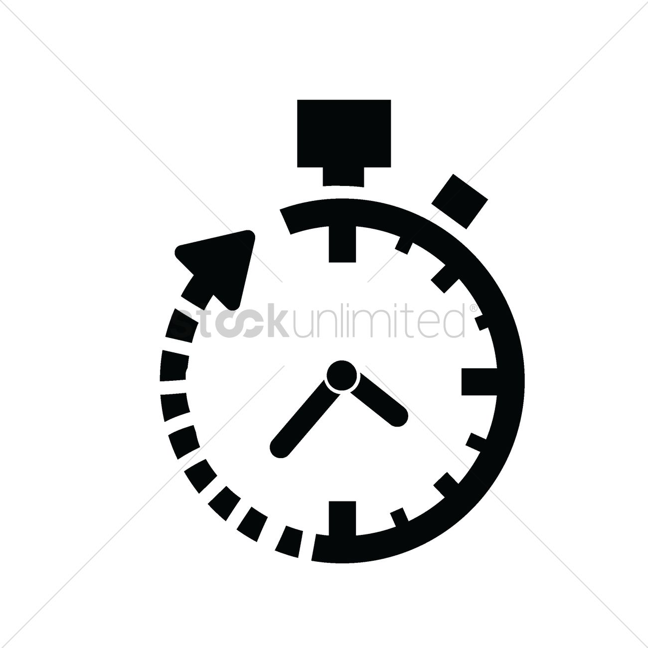 1300x1300 Stopwatch Vector Image