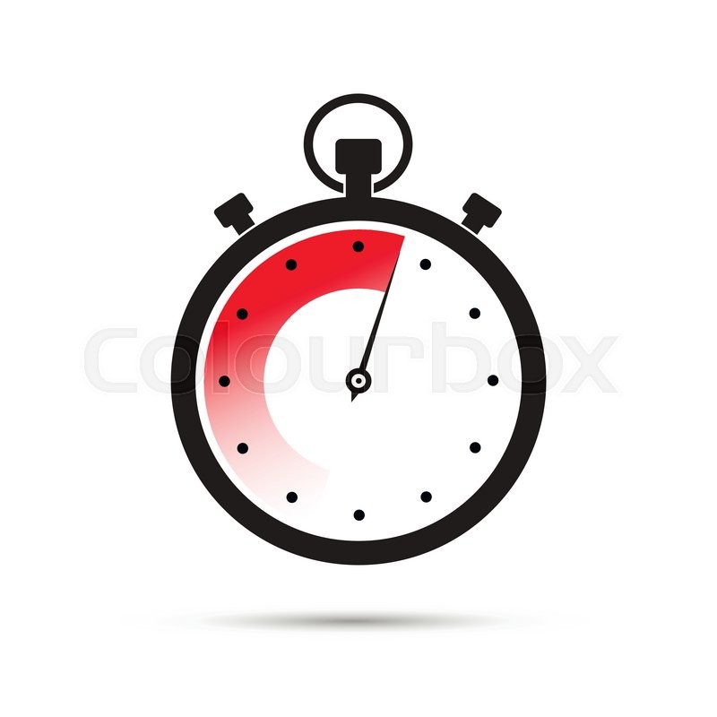 800x800 The Logo Of A Sports Stopwatch. Vector Image On A White Background