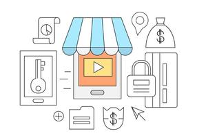 286x200 Online Shopping Free Vector Art