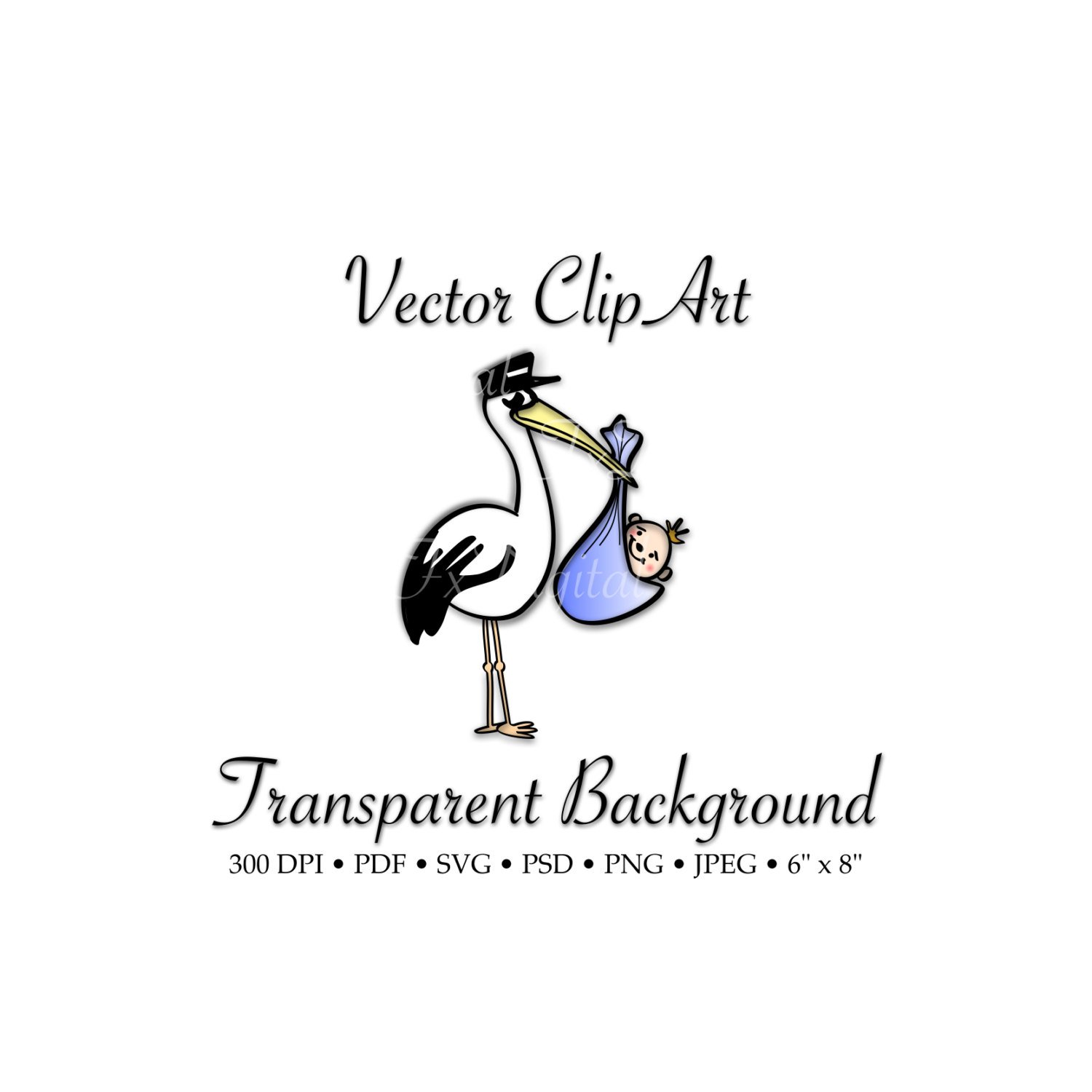 1500x1500 Stork Clipart