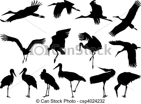 450x332 Stork Silhouettes