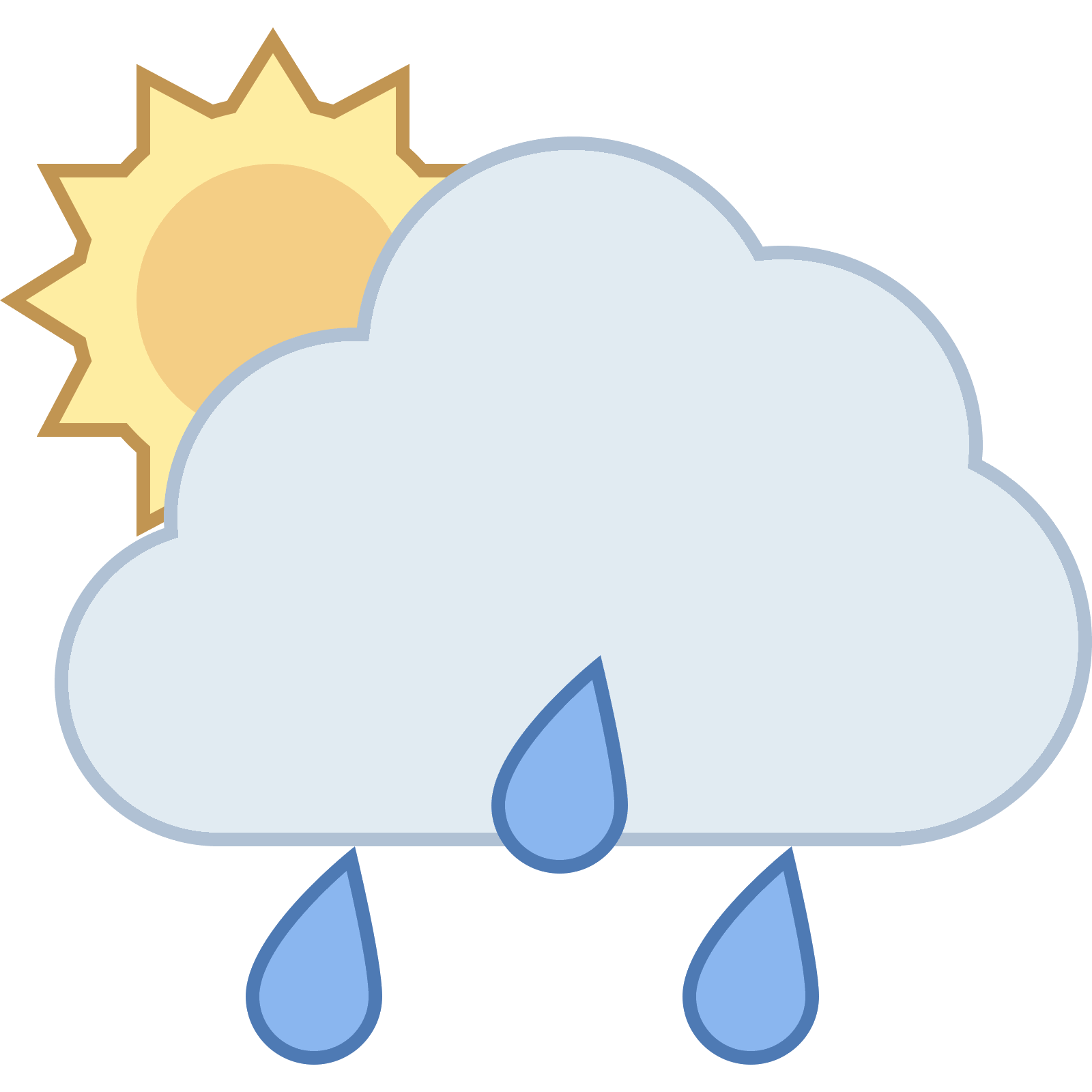 1600x1600 Rain Cloud Icon