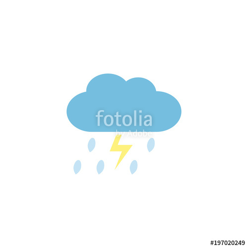 500x500 Storm Cloud Rain Icon. Stock Image And Royalty Free Vector Files