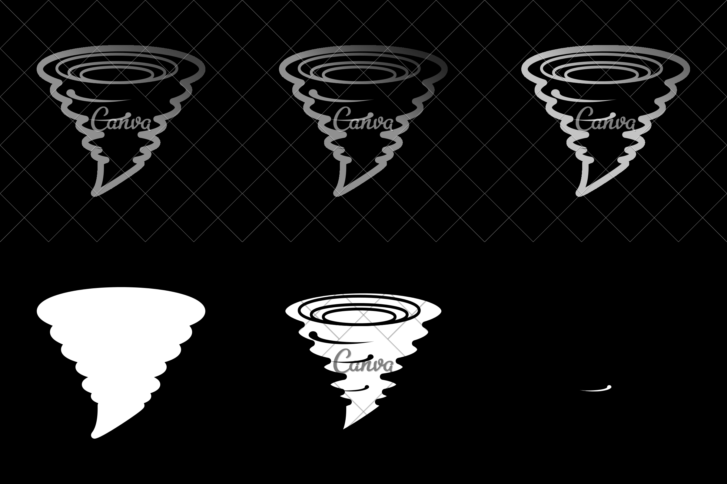 2400x1600 Tornado Storm Vector Icon Illustration