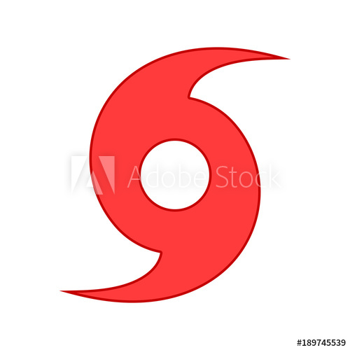 500x500 Tropical Storm Vector Illustration