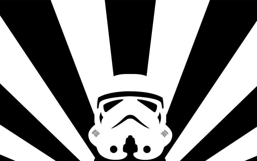 900x563 B W Vector Stormtrooper By Pachyderm11
