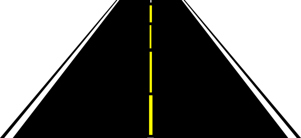 600x275 Straight Road Clipart