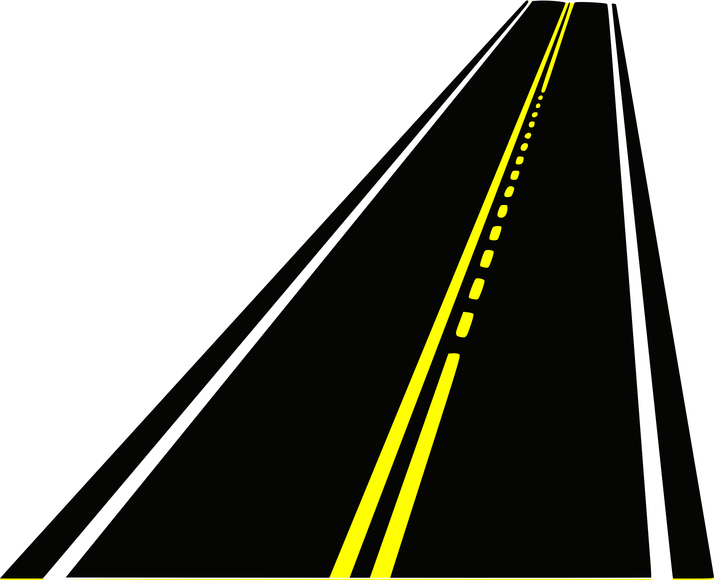 2400x1949 Highway Clipart Straight Road