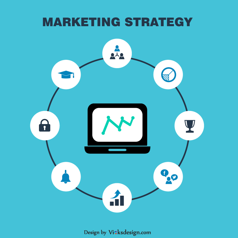 800x800 Marketing Strategy Vector Design