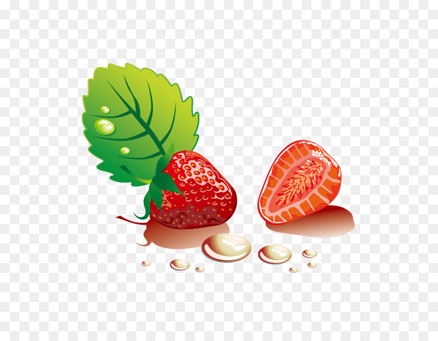 900x700 Strawberry Cream Cake Shortcake Euclidean Vector