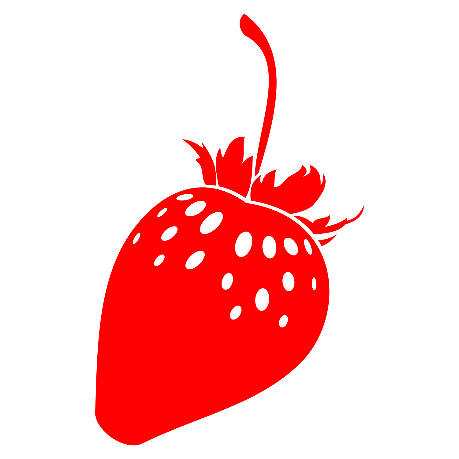 1500x1500 Vector For Free Use Red Strawberry Vector Screen Printing