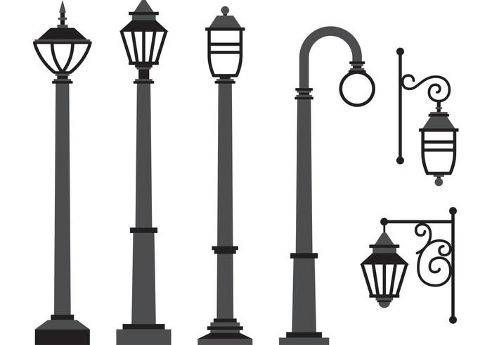 700x490 Gas Lamp Vectors