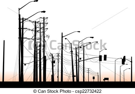 450x314 Street Light Clipart Silhouette