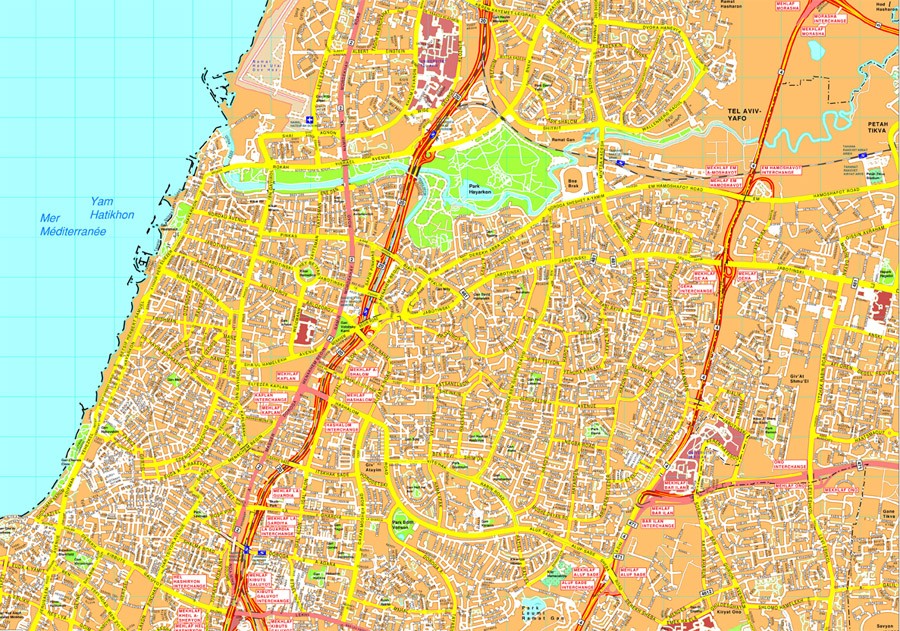 900x631 Find Tel Aviv Vector Map. Eps Illustrator Vector Maps Of Asia