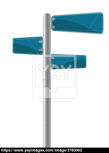 363x512 Cross Street Sign Vector