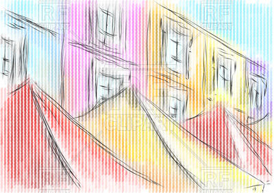 400x282 Cartoon Market Tent On The Street Vector Image Vector Artwork Of