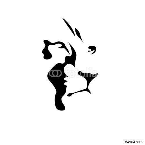 500x500 Vector Logo Lion, Strength And Courage Concept