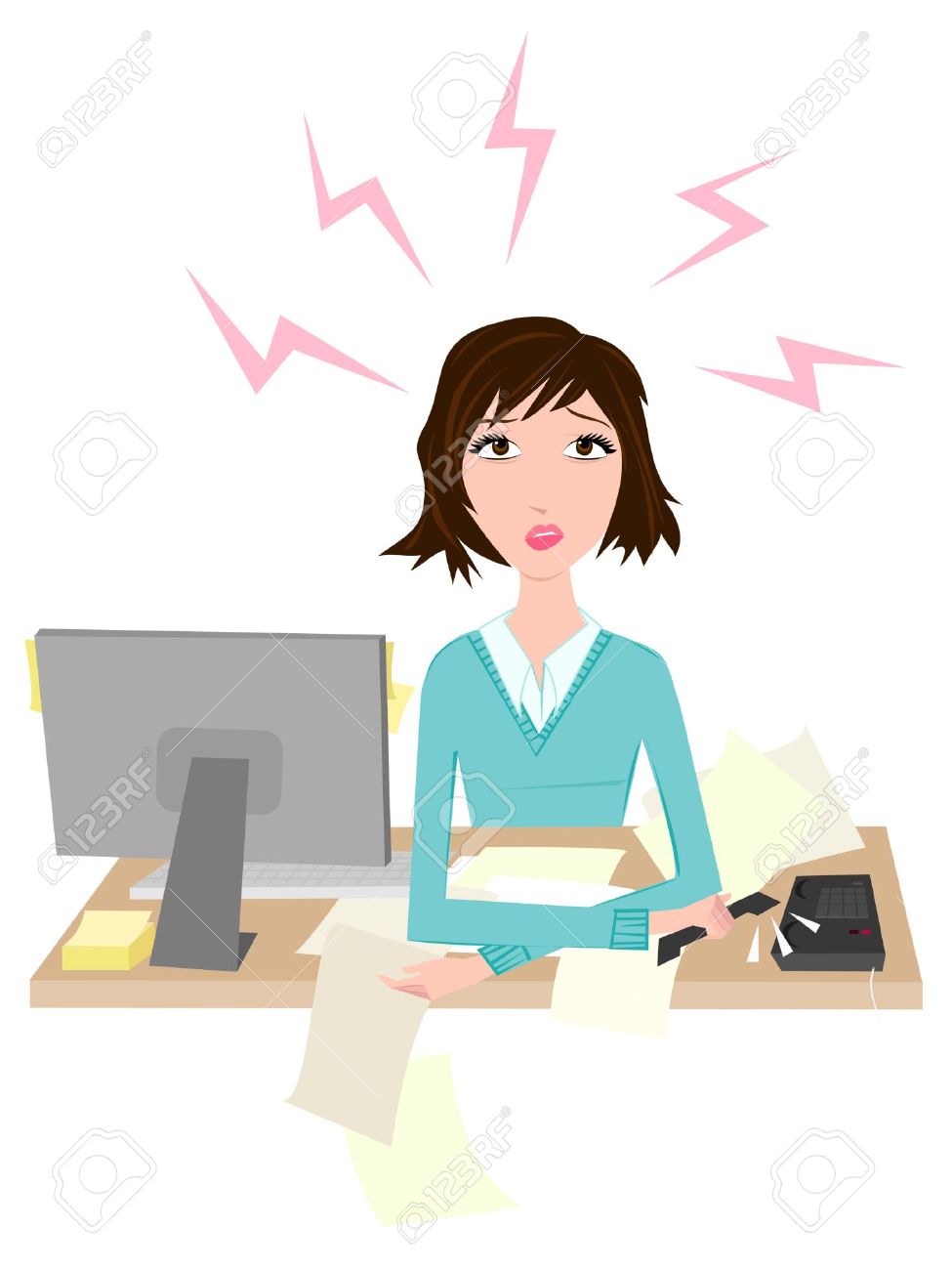 975x1300 Stress Clip Art Vector Cliparts
