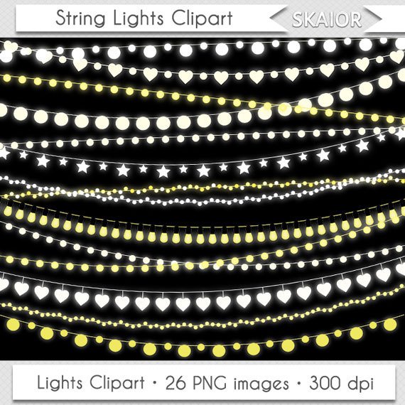570x570 String Lights Clipart Fairy Lights Clip Art Wedding Lights Party