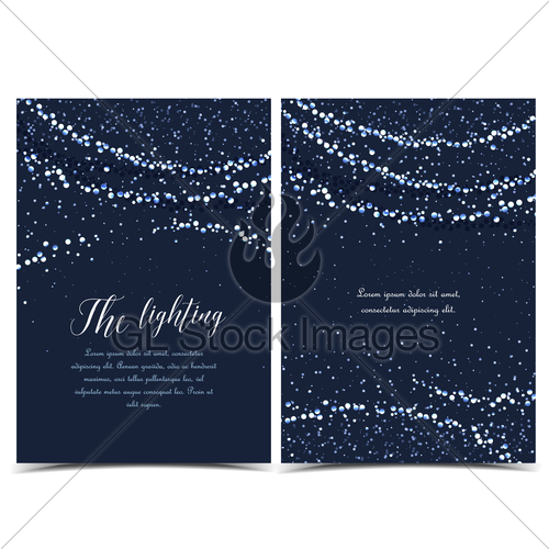 500x500 Vector String Lights Gl Stock Images