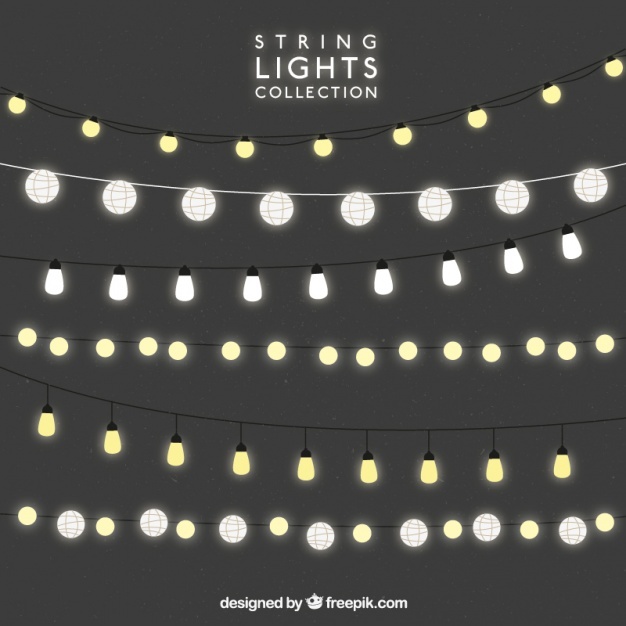 626x626 String Of Lights Vector