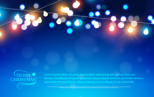 500x315 Vector Christmas Lights Free Vector Download (13,746 Free Vector