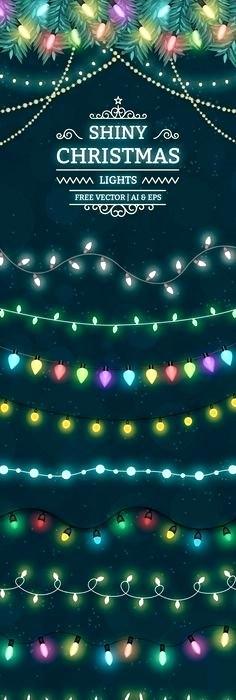 236x700 String Light Background Vector String Lights