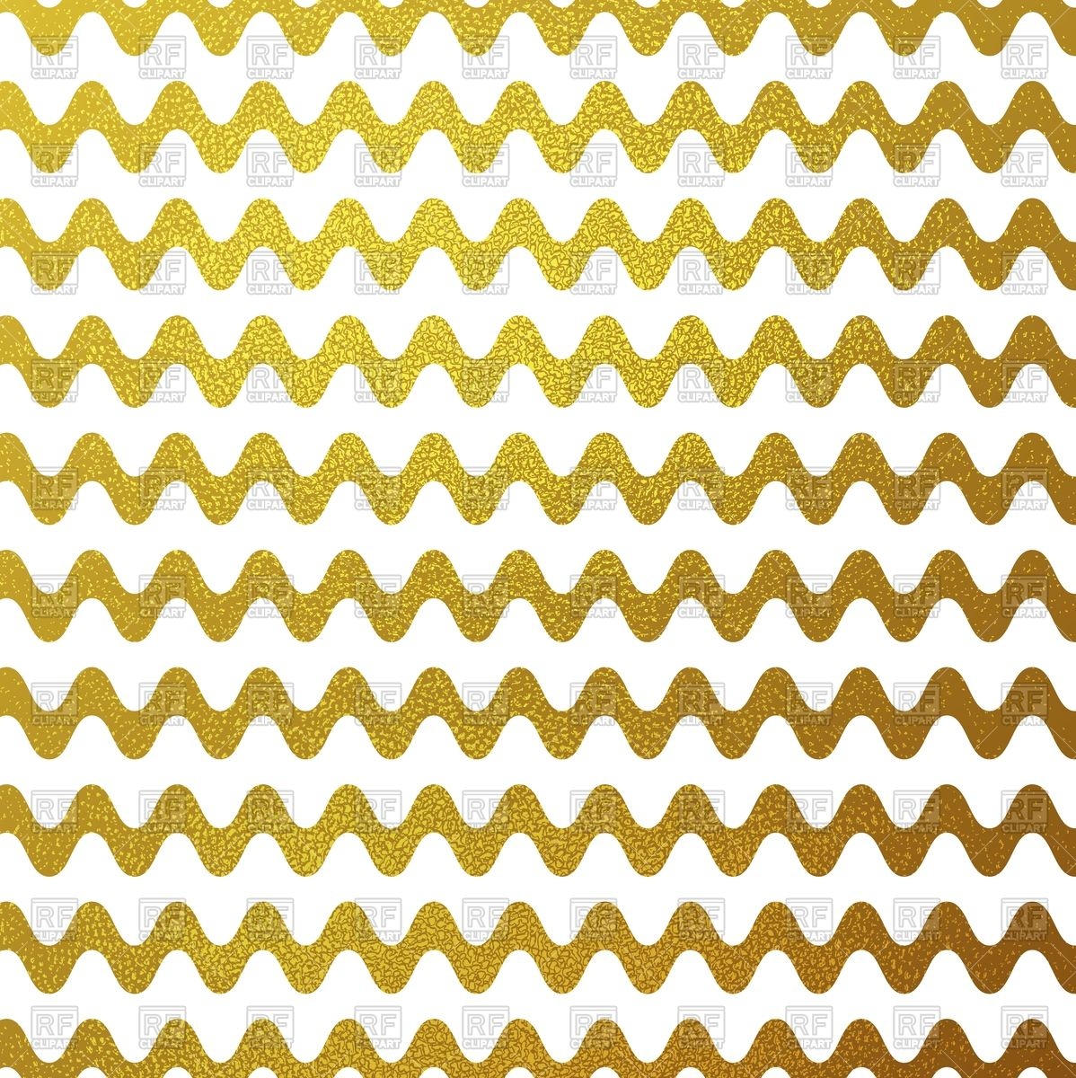1198x1200 Gold Glitter Wavy Stripes Background Vector Image Vector Artwork