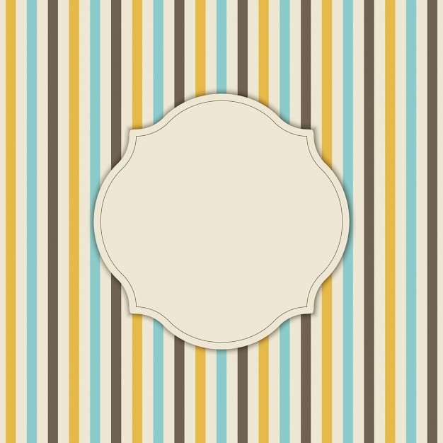 626x626 Vintage Frame, Striped Background Vector Free Download