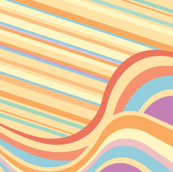 600x596 Abstract Striped Background Vector Free Vector In Encapsulated