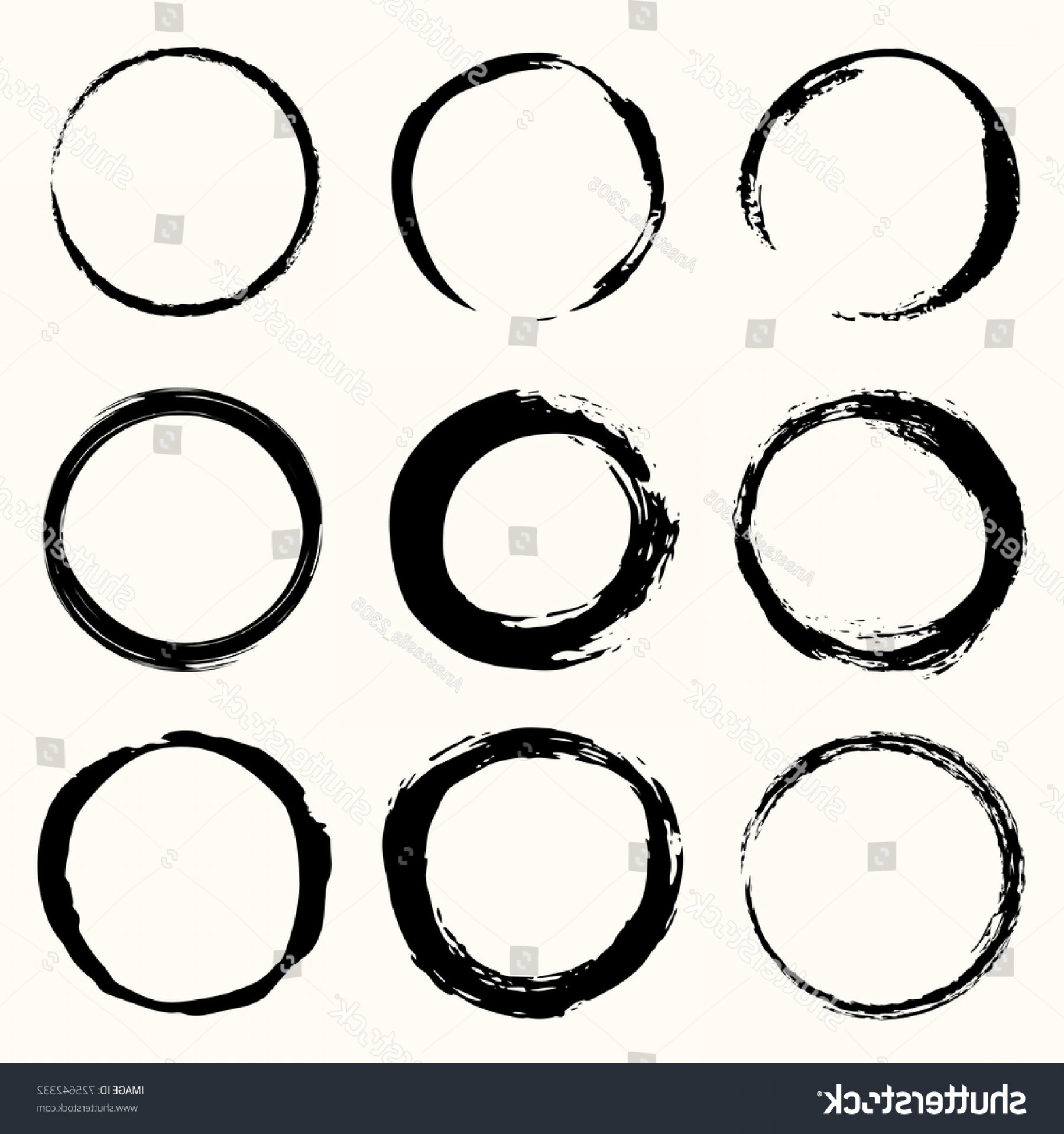 1800x1920 Round Paint Brush Black Stroke Vector Lazttweet