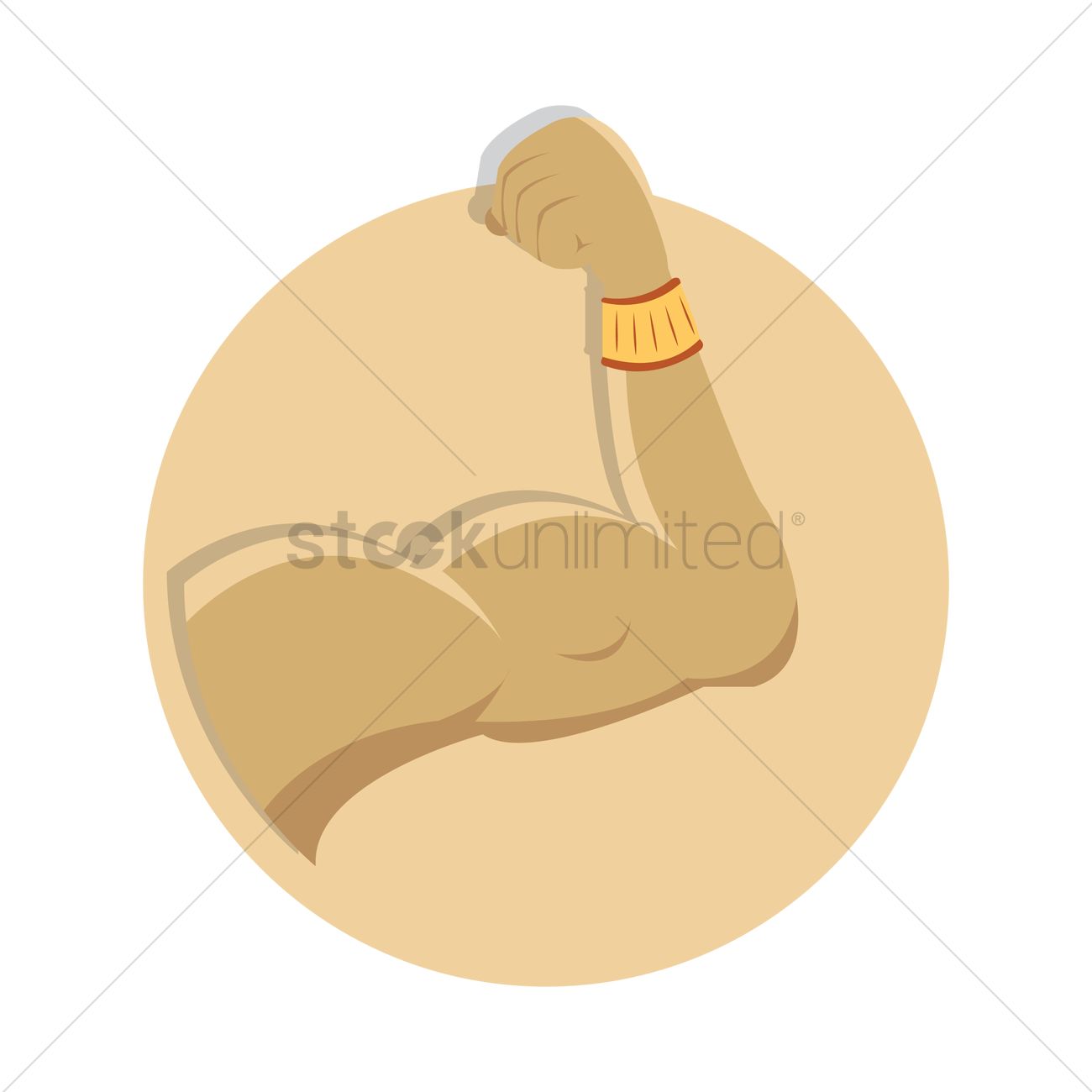 1300x1300 Strong Arm Vector Image