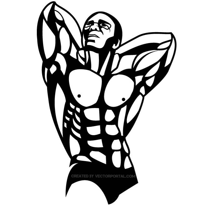 660x660 Strong Man Vector Image