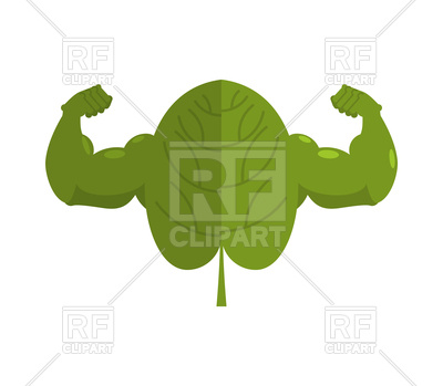 400x349 Strong Spinach With Muscle Vector Image Vector Artwork Of Food
