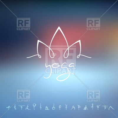 400x400 Lotus Logo For Yoga Studio Vector Image Vector Artwork Of