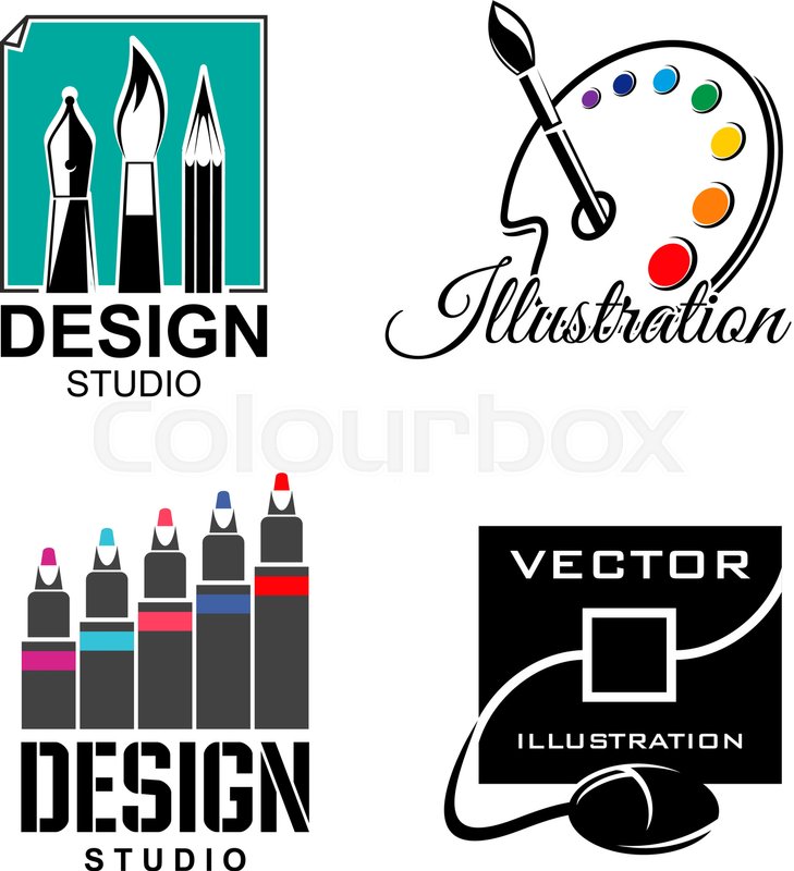 729x800 Design Studio Vector Icons For Graphic And Illustration Designers