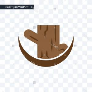 300x300 Tree Stump Vector Icon Isolated On Transparent Background Tree