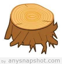 215x225 Tree Stump Vector