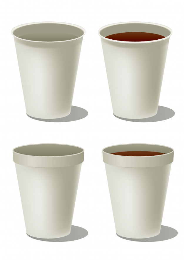 626x885 Styrofoam Cup Of Coffee Vector Premium Download