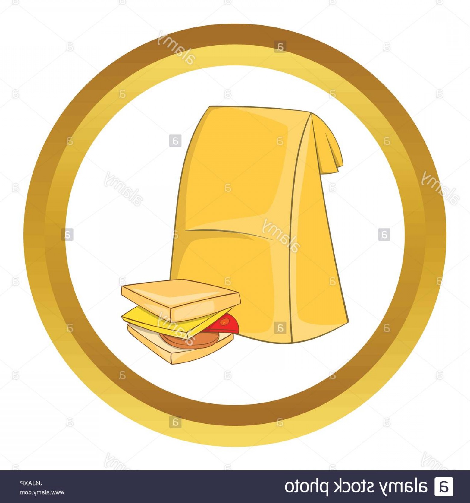 1560x1668 Stock Photo Lunch Bag And Sandwich Vector Icon Sohadacouri