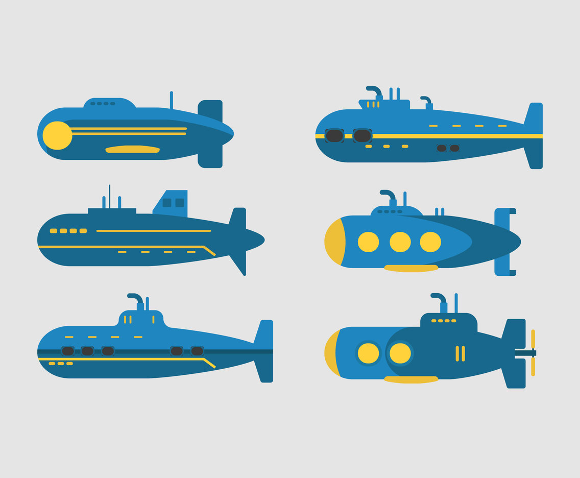 1136x936 Blue Submarines Vector Vector Art Amp Graphics